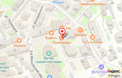 Кафе Сковородка в Зеленоградске на карте
