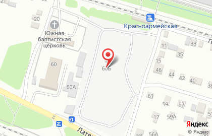 Хостел на Латвийской на карте