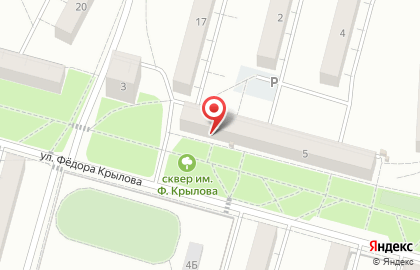 Супермаркет Магнит на улице Федора Крылова на карте
