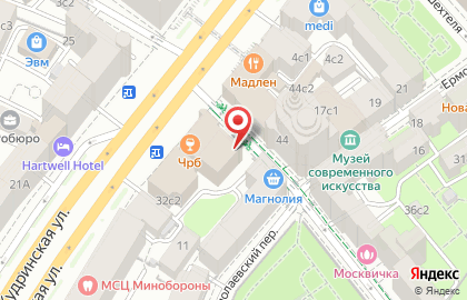 Туристическая компания President Travel на Садовой-Кудринской улице на карте