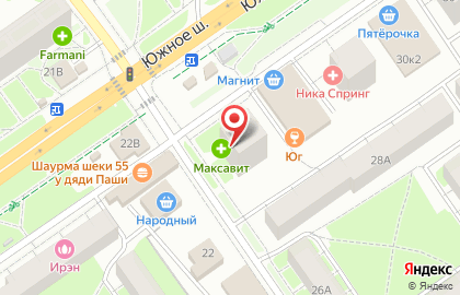 Банкомат СберБанк на Южном шоссе, 28/1 на карте