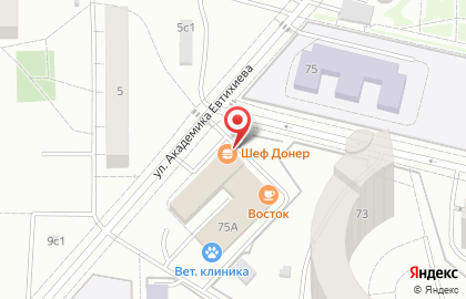 Парикмахерская в Москве на карте