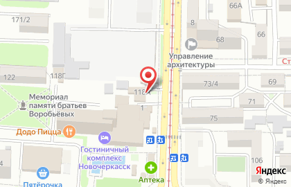 Банкомат Банк ВТБ в Ростове-на-Дону на карте