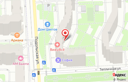 Дом цветов в Москве на карте