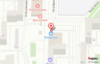 Супермаркет Пятёрочка на бульваре Интернационалистов на карте