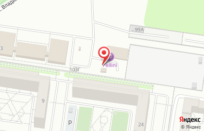 Шиномонтажная мастерская Колесница в Автозаводском районе на карте
