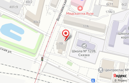 Участковый пункт полиции район Лефортово на Волочаевской улице на карте