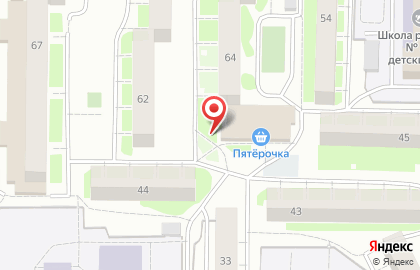 Супермаркет Пятёрочка в Ханты-Мансийске на карте