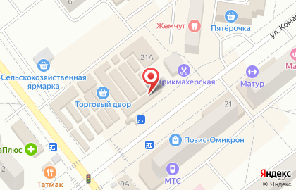 Магазин текстиля Иголочка на улице Комарова на карте