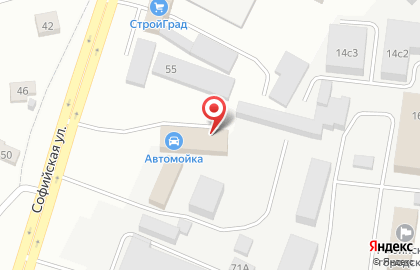 Автомойка на Софийской в Ярославле на карте