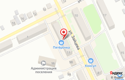 Служба доставки DPD на улице Зайцева на карте