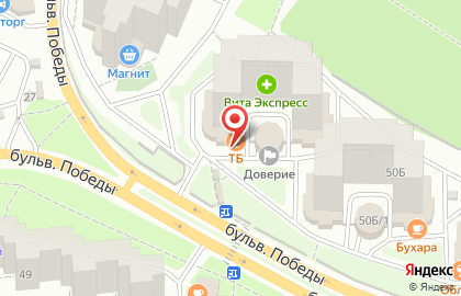 Твой бар в Коминтерновском районе на карте