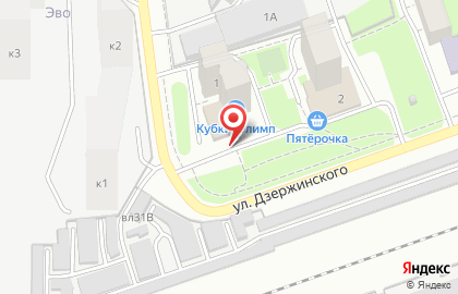 Школа самбо и дзюдо на улице Дзержинского на карте