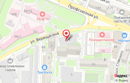 МонтажСпецСтрой на улице Верещагина на карте
