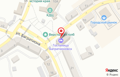 Гостиница Багратионовск на карте