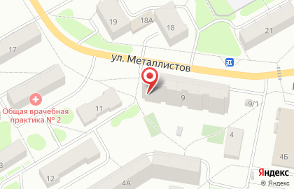 Компания Авто плюс на улице Металлистов на карте