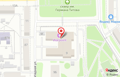 Клуб виртуальной реальности Warpoint на улице Германа Титова на карте