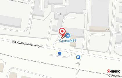 Торговая компания СантехМЕТ в Железнодорожном районе на карте