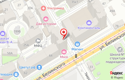 АСК на улице Белинского на карте