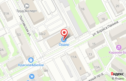 Магазин Ордер на Полтавской улице на карте