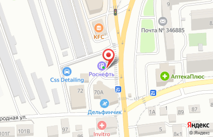 АЗС Роснефть на Огородной улице в Батайске на карте