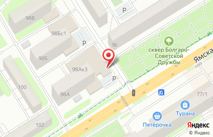 Магазин разливных напитков Чешский дворик на Ямской улице на карте