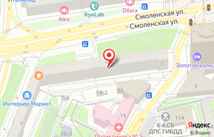 Агентство по продаже билетов Moscow Show на Смоленской площади на карте