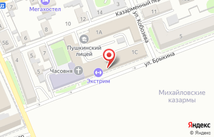 Фитнес-клуб Extreme в Ленинском районе на карте