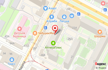Магазин постельных принадлежностей и женской одежды Текстиль-комфорт в Пролетарском районе на карте