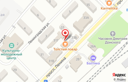 Визави на проспекте Ленина на карте