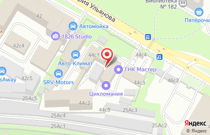Профессор на улице Дмитрия Ульянова на карте
