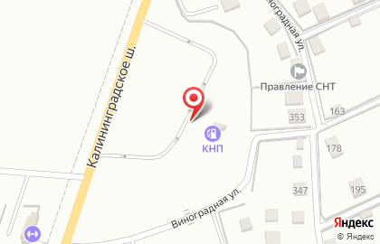 АЗС СургутНефтеГаз на Калининградском шоссе в Гурьевске на карте