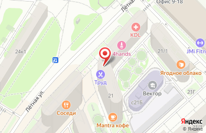 Цветочный салон в Москве на карте