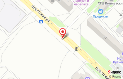 Мясная деревня на Брестской улице на карте
