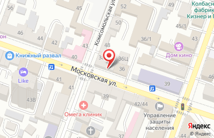 Магазин белорусской косметики BiElita на Московской улице на карте