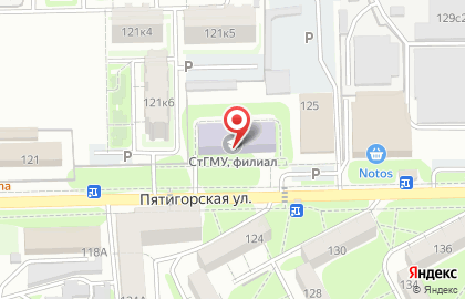 Ставропольский государственный медицинский университет на карте