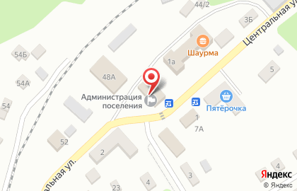 Почта России, АО на Центральной улице на карте