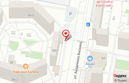 Банкомат МКБ на улице Академика Анохина, 38 к 1 на карте
