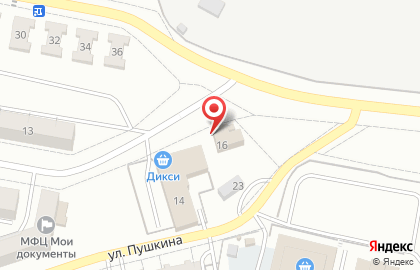 Бис на Октябрьской улице на карте