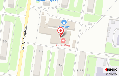 Магазин косметики и бытовой химии Магнит Косметик на улице Свердлова на карте