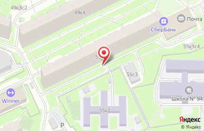 Банк Москвы на Бирюлёвской улице на карте