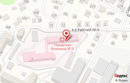 Городская клиническая больница №5 в Фрунзенском районе на карте