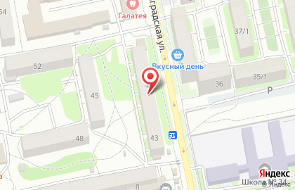 Магазин Свежее мясо на улице Ленинградской на карте