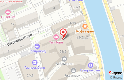 Садовое кольцо на Озерковской набережной на карте