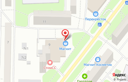 Супермаркет Магнит на Мурановской улице на карте