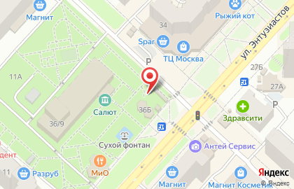 Магазин канцелярских товаров inФормат на улице Энтузиастов на карте