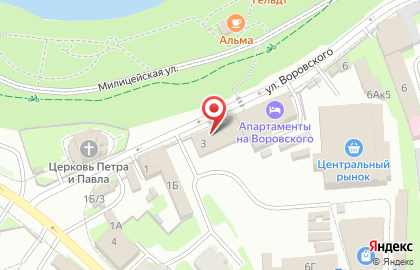 Магазин садово-хозяйственных товаров Садовод на улице Воровского на карте