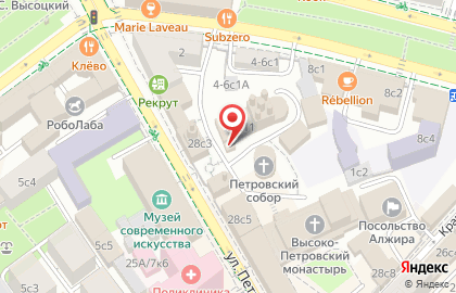 Высоко-Петровский мужской монастырь Часовня-усыпальница Нарышкиных на карте