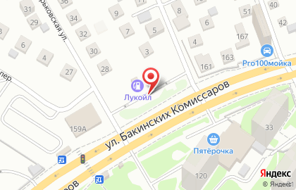 Лукойл-ликард на улице Бакинских Комиссаров, 159 на карте