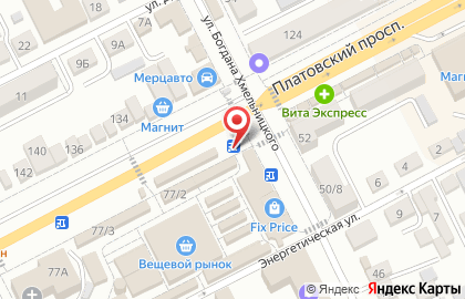 Продуктовый магазин в Ростове-на-Дону на карте